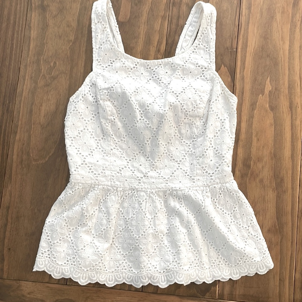 White lace top